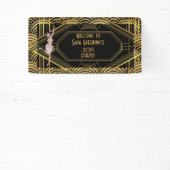 Roaring 20's Flapper 20 Great Gatsby 1920 Banner (InSitu)