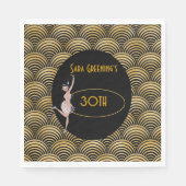 Roaring 20's Flapper 20 Great Gatsby 1920 Serviette (Vorderseite)
