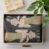 Roaring 20's Flapper Gold Glitzer Black Retro Seidenpapier (Geschenk)