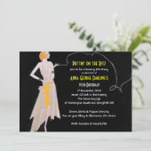 Roaring 20's - Flapper-Party Einladungen (Stehend Vorderseite)