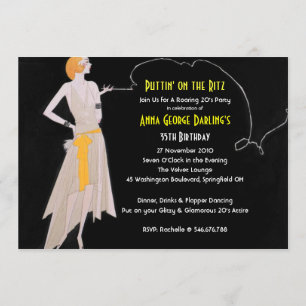 Roaring 20's - Flapper-Party Einladungen