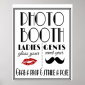 Roaring 20's Foto Stand Hochzeitsdruck Poster (Vorne)