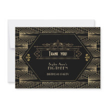 Roaring 20s Great Gatsby Art Deco 18. Geburtstag