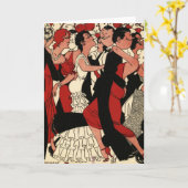 Roaring 20s karte (Gelbe Blume)