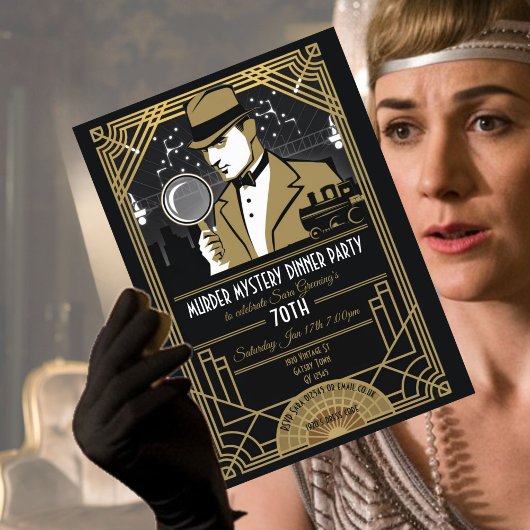 Roaring 20's Murder Mystery Dinner Party Einladung