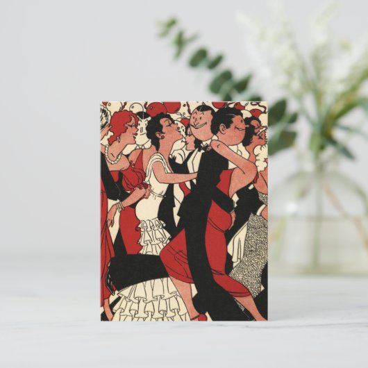 Roaring 20s postkarte (Stehend Vorderseite)