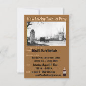 Roaring 20's Prohibition Theme Einladung (Vorderseite)