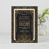 Roaring 20's Prom Einladung (Stehend Vorderseite)