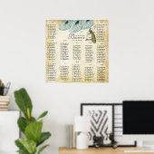 Roaring 20's Seating Chart 12 Tische Poster (Heimbüro)