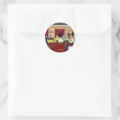 Roaring 20's Speakeasy USA (Simple History) Runder Aufkleber (Tasche)