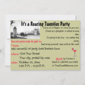 Roaring 20ties Speakeasy Theme Party Einladung (Vorderseite)