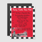 Roaring 20ties Theme Magneteinladung (Vorne/Hinten)