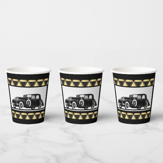 Roaring 20ties Theme Party Pappbecher (Multi)