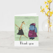 Roaring 20ties Vielen Dank Karte (Gelbe Blume)