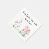 Roaring Appetit, endlos lachende Dragon Baby Serviette (Ecke)