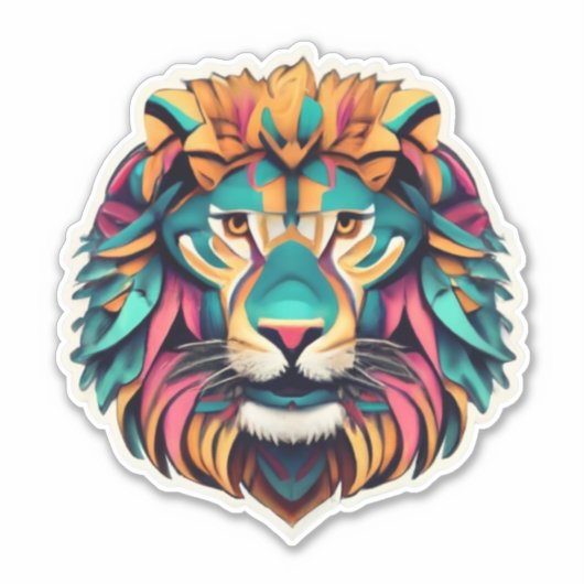 Roaring Artistry Lion Sticker Collection (Vorderseite)