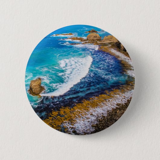 Roaring Bay am Nugget Point Button (Vorderseite)