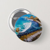 Roaring Bay am Nugget Point Button (Vorne & Hinten)