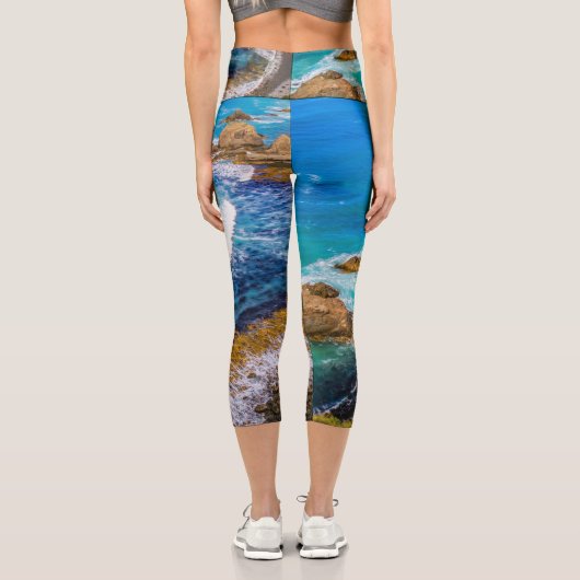 Roaring Bay am Nugget Point Capri Leggings (Rückseite)