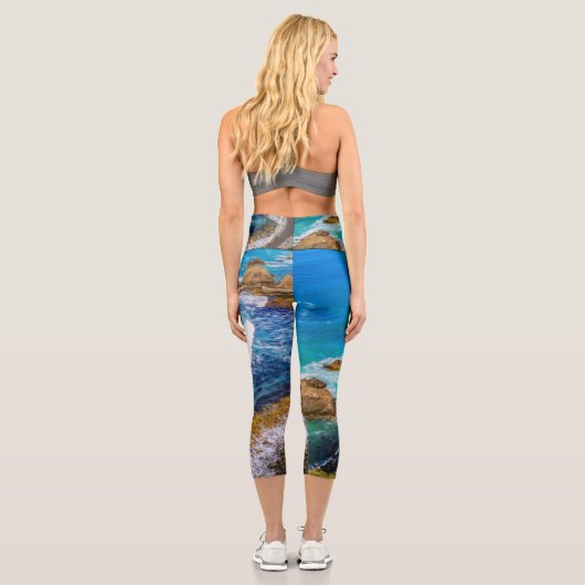 Roaring Bay am Nugget Point Capri Leggings (Rückseite)