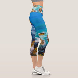 Roaring Bay am Nugget Point Capri Leggings