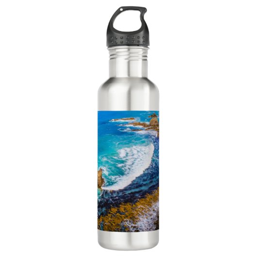 Roaring Bay am Nugget Point Edelstahlflasche (Vorderseite)