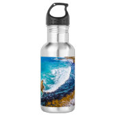 Roaring Bay am Nugget Point Edelstahlflasche (Vorderseite)