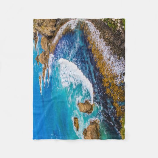 Roaring Bay am Nugget Point Fleecedecke (Vorderseite)