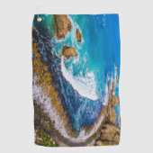 Roaring Bay am Nugget Point Golfhandtuch (Vorderseite)