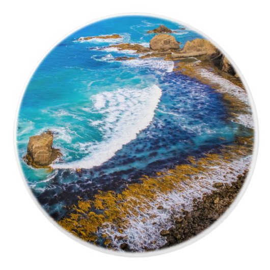 Roaring Bay am Nugget Point Keramikknauf (Vorderseite)