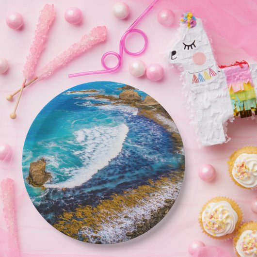 Roaring Bay am Nugget Point Pappteller (Party)