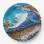 Roaring Bay am Nugget Point Pappteller (Vorderseite)