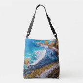 Roaring Bay am Nugget Point Tragetaschen Mit Langen Trägern (Rückseite)