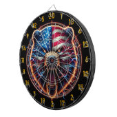 Roaring Bear des amerikanischen Stolzes Dartscheibe (Vorderseite rechts)