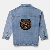 Roaring Bear Power Emblem Jeansjacke (Rückseite)