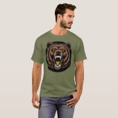 Roaring Bear Power Emblem T-Shirt (Vorne ganz)