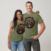Roaring Bear Power Emblem T-Shirt (Unisex)