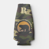 Roaring Bear und Camouflage Flaschenkühler (Vorderseite)