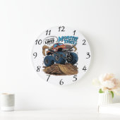 Roaring Beast Rampings durch die Erde Große Wanduhr (Zuhause)