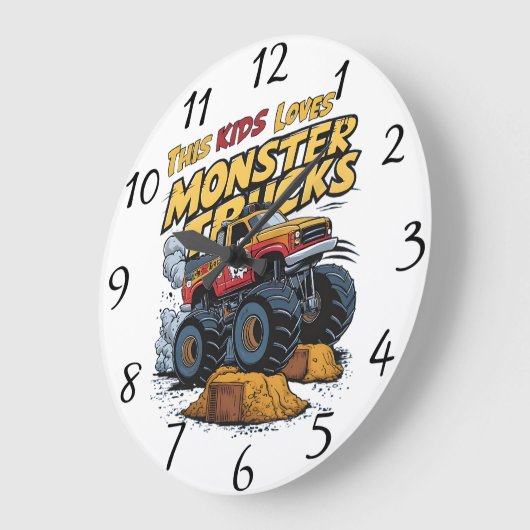 Roaring Behemoth fährt den Dirt Große Wanduhr (Winkel)