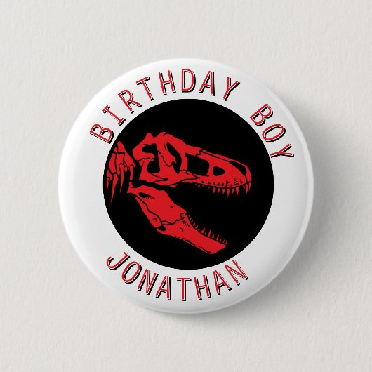 Roaring Birthday Überraschung Button (Vorderseite)