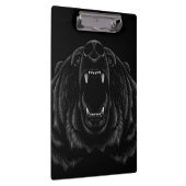 Roaring Black Bear Clipboard Klemmbrett (Rechts)