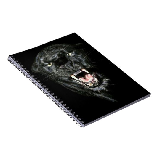 Roaring Black Panther Notizblock (Rechte Seite)