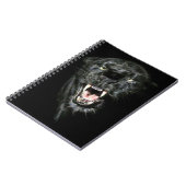 Roaring Black Panther Notizblock (Linke Seite)