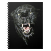 Roaring Black Panther Notizblock (Vorderseite)
