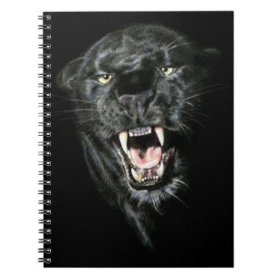 Roaring Black Panther Notizblock