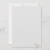 Roaring Boho Dinosaur Thema Geburtstag Einladung (Rückseite)