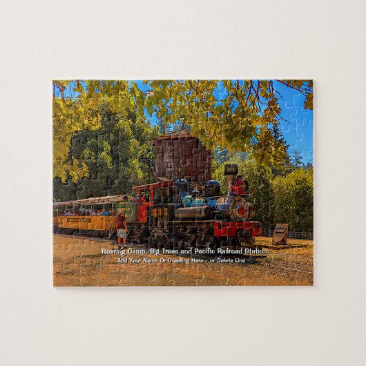 Roaring Camp, Big Trees & Pacific Station - Name h Puzzle (Horizontal)