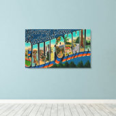 Roaring Camp Railway, CA - Großbuchstaben Szenen Leinwanddruck (Insitu (Holzboden))