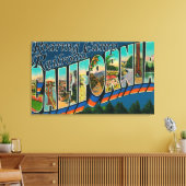 Roaring Camp Railway, CA - Großbuchstaben Szenen Leinwanddruck (Insitu (Wohnzimmer))